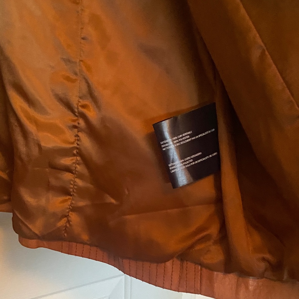 Bernardo Tan Leather Jacket - Picture 14 of 16